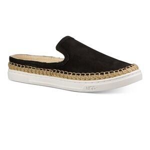 UGG Black and Tan Caleel Slip-On Mules